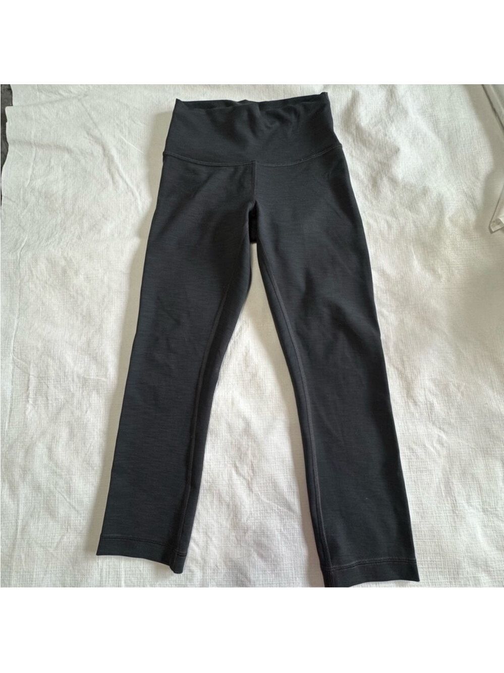 lululemon athletica Wunder Train High Rise Crop Dark Gray Leggings size 4 - Picture 2 of 8